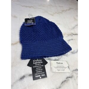 Brand New with Tag One Size Fits Most Blue Knit Beanie Unisex Hat